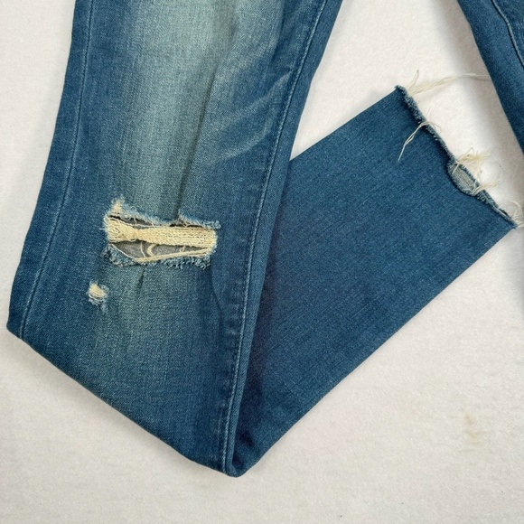 Abercrombie Fitch Signature Collection Skinny Jean Womens Sz 25 Mid Rise M Wash - Picture 14 of 16